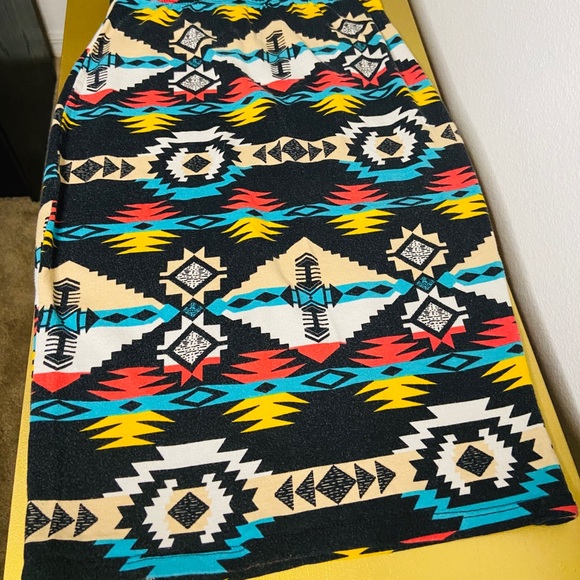 Aztec Print Skirt - Picture 2 of 3